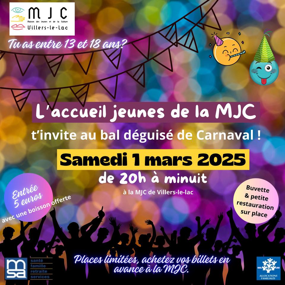 Invit carnaval 2025 accueil jeune